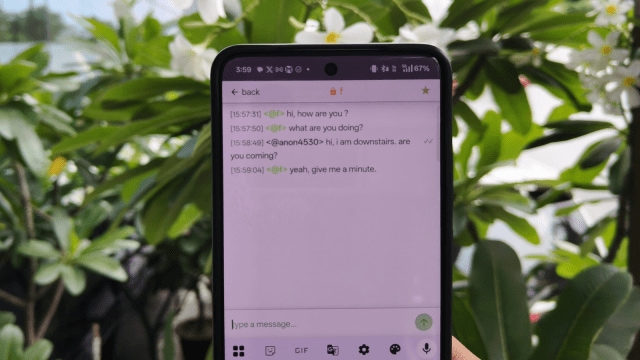 Bitchat is an end-to-end encrypted text messaging app that works anywhere regardless of internet connectivity. (Image Credit: Chitral Khambhati/Indian Express)