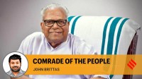 COMRADE OF THE PEOPLE copy Former Kerala Chief Minister and legendary Marxist leader VS Achuthanandan.