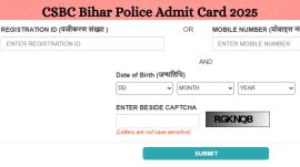 CSBC Bihar Police Admit Card 2025: Hall tickets to release tomorrow at csbc.bihar.gov.in
