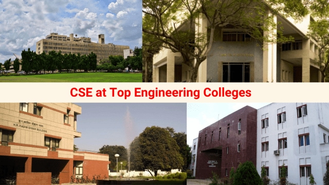 Campuses of IIT Delhi, IIT Madras, IIT Kharagpur, IIT Kanpur (Clockwise order, images obtained via official websites)