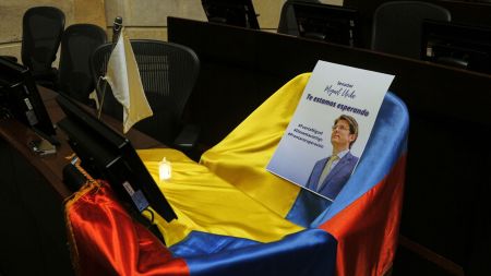 Colombia Politics Shooting, uribe