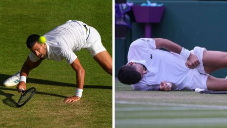 Wimbledon 2025: Novak Djokovic cancelled his practice session ahead of the semi-final after his injury on Tuesday. (AP)