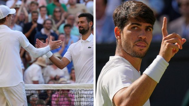  Djokovic said that his dream of a 25th Grand Slam may not be realistic with the new-gen guns Sinner and Alcaraz around on court. (AP)
