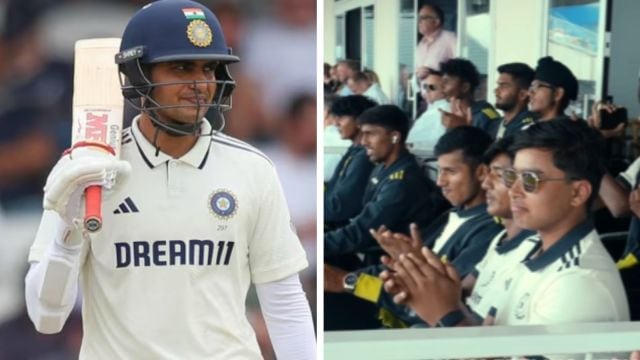  Vaibhav Suryavanshi said Shubman Gill's 269 has ignited his Test cricket dreams. (BCCI/AP)