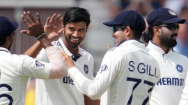 Shubman Gill used off-spinner Washington Sundar only after 69 overs in the England innings. (AP)