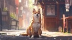 Hachiko grew from a frail puppy into a sturdy, devoted companion