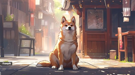 Hachiko grew from a frail puppy into a sturdy, devoted companion