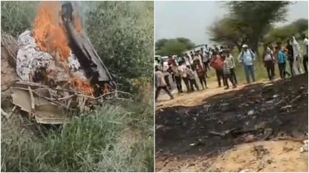 The Indian Air Force jet crashed in Rajasthan's Churu on Wednesday afternoon.