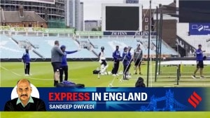 India team's head coach Gautam Gambhir has a verbal spat with chief curator Lee Fortis at The Oval Cricket Ground. (Screengrab via PTI/X)