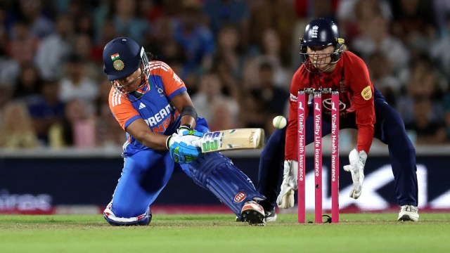 India suffered a dramatic collapse in the second T20I against England. (AP)