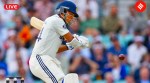 India vs England 5th Test Day 2 Updates: India's Yashasvi Jaiswal scored an unbeaten half century during the second day of the fifth cricket Test at The Oval in London. (AP Photo)