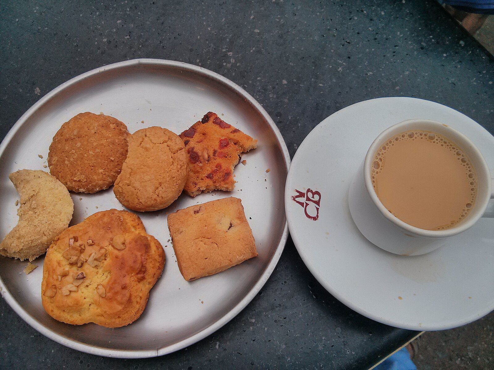 Irani chai with Omani biscuits
