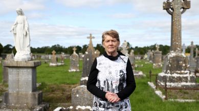 Historian Catherine Corless poses for a photo Ireland Graves