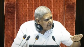 Vice President Jagdeep Dhankhar resigned on Monday evening