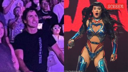 Justin Trudeau attends Katy Perry's concert