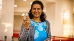 Koneru Humpy reacts after defeating China's Lei Tingjie in the tiebreaks of the FIDE Women's World Cup semi-finals at Batumi. (PHOTO: FIDE via Anna Shtourman)