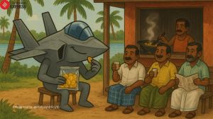 Kerala tourism British F-35 fighter jet
