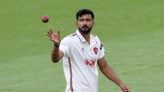 Indian pacer Khaleel Ahmed in action for Essex. (Essex Cricket)