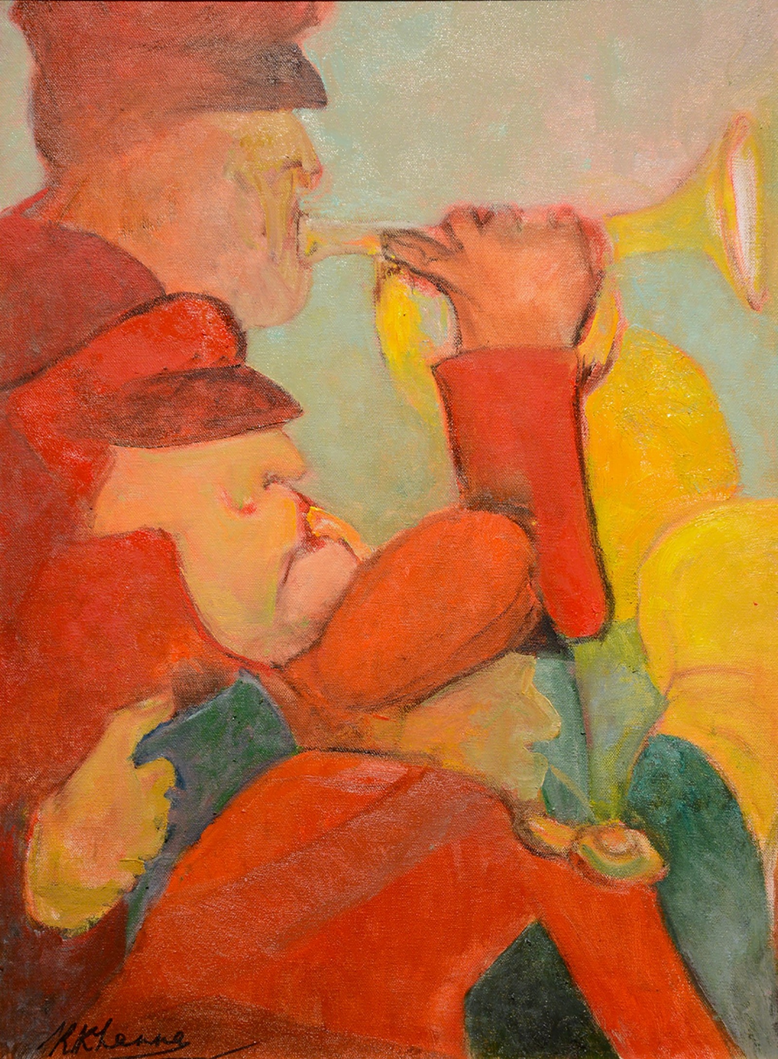 Krishen Khanna, Bandwala, Oil on Canvas, 2019 (1)