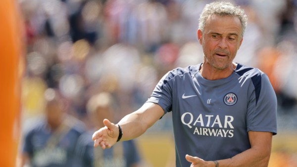 Paris Saint-Germain Spanish coach Luis Enrique. (AP)