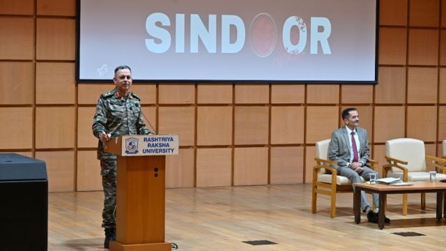 Maj Gen Gaurav Bagga has been delivering lectures at several universities and higher educational institutions on Operation Sindoor. (Express Photo)