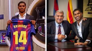 Marcus Rashford signed contract with Barcelona. (AP/FC Barcelona-X)