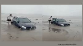 Reports indicated that this is not the first time such a stunt has gone wrong in the area (Image source: @kathiyawadiii/X)