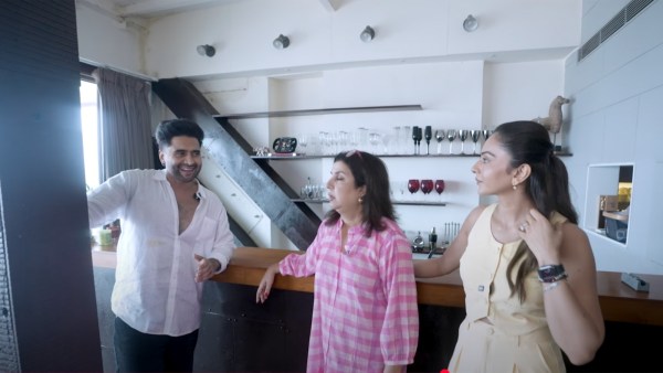 A look inside Jackky Bhagnani and Rakul Preet Singh’s apartment. (Pic: Farah Khan/YT)