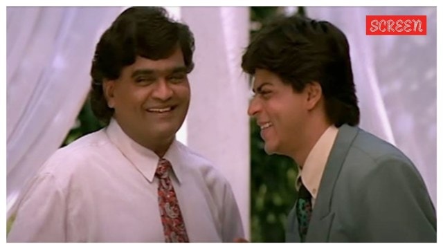 Ashok Saraf with Shah Rukh Khan.