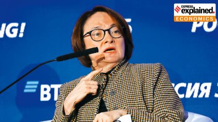 rouble, Russia, Russia currency, Russian rouble, Elvira Nabiullina, Indian express explained, explained news, current affairs
