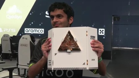 Nihal Sarin after qualifying for EWC. (TakeTakeTake/X)