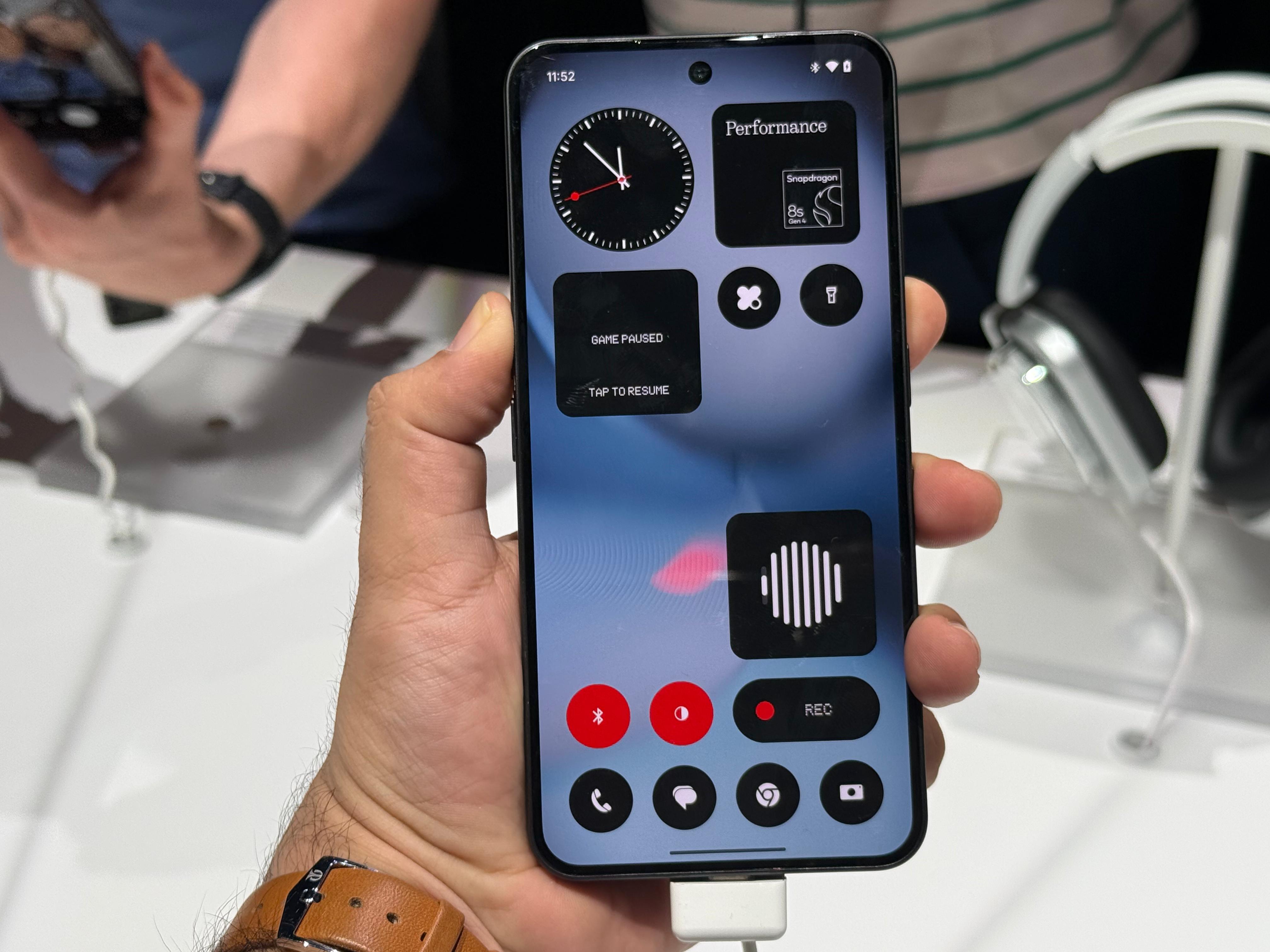 The interface is simple, clean , and its monochrome UI adds a distinctive experience. (Image credit: Anuj Bhatia/Indian Express)
