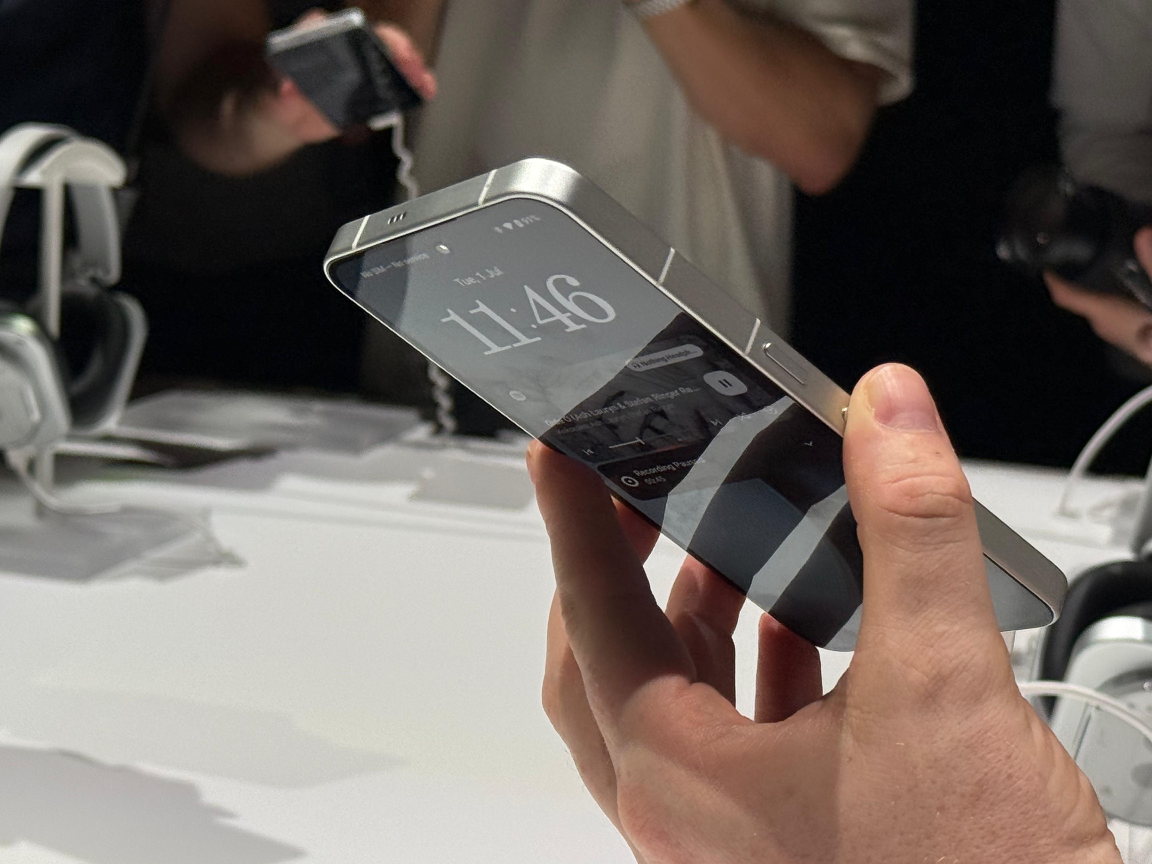 The Phone 3 is still a large phone. (Image credit: Anuj Bhatia/Indian Express(