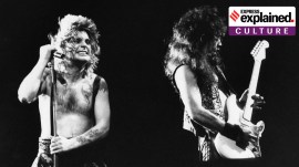 Ozzy Osbourne, left, performs, Jan. 17, 1985, at the Rock in Rio music festival in Rio de Janeiro, Brazil.