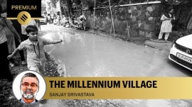 Urban life in Gurugram is largely organised through the idea that there is no public except that which belongs to one’s family, caste and class circuits. (Express/Praveen Khanna)