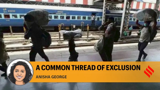 This cheap and precarious labour, then, is readily characterised as “economic predators” by destination states to cover up their own failings in reigning in market players and generating decent employment for the masses in general (Express Photo by Vishal Srivastava)