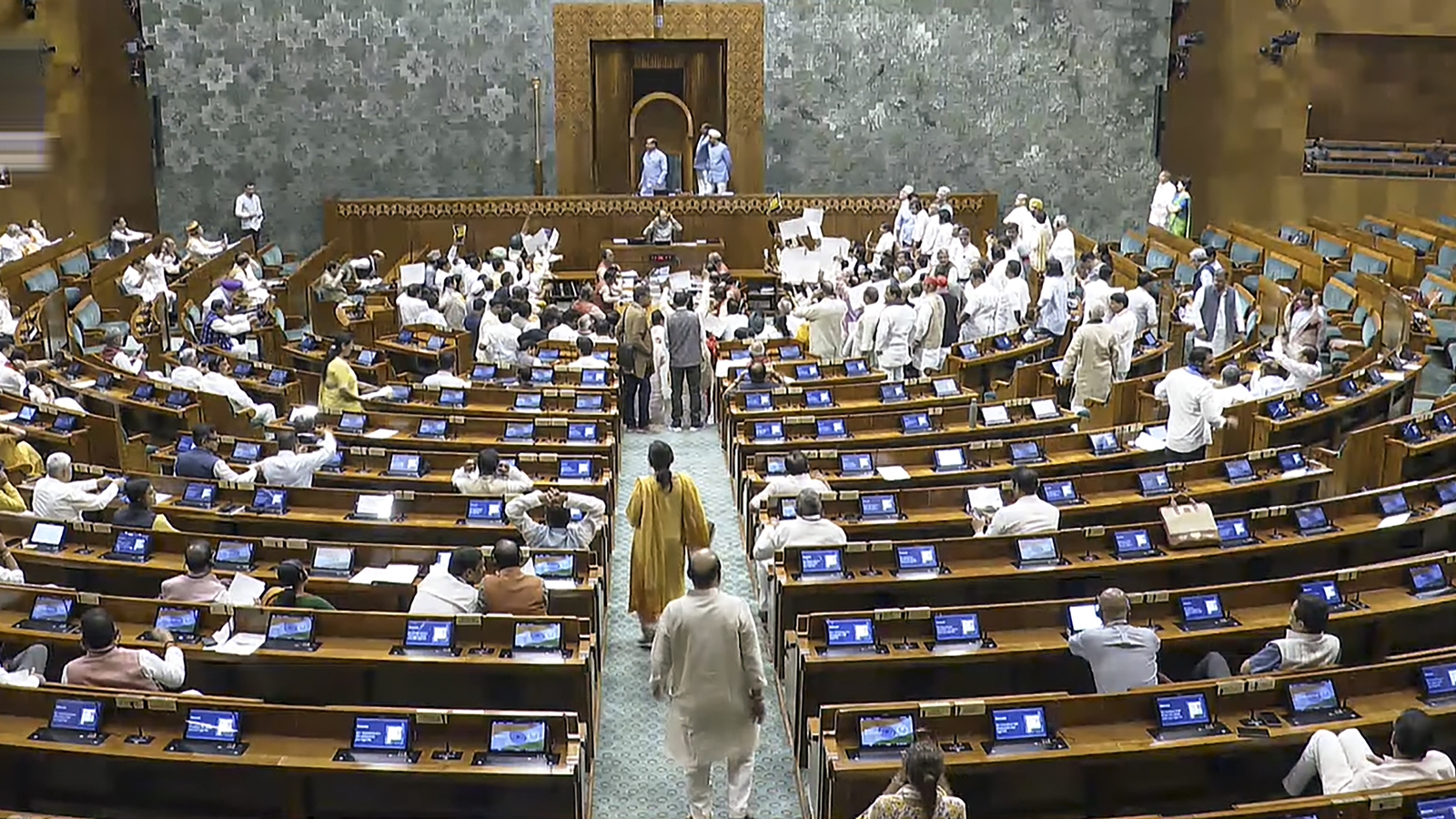 Parliament Adjourned Amidst Opposition Protests and Sloganeering