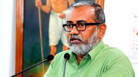 Kerala minister P Prasad said that lakhs of farmers involved in natural and organic farming are particularly vulnerable to the entry of GM products. (Photo credit: @pprasadonline/Facebook)