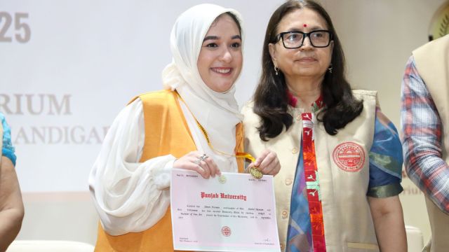 Panjab University medal ceremony toppers