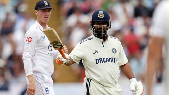  After Brook's dig, Pant went onto score a quick-fire fifty at Edgbaston on Saturday. (AP)