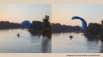 Grand Forks Police Lt Travis M Benson told USA TODAY that the pilot had been flying low along the river and didn’t see the power lines in time due to sun glare (Image source: @Dusty Howlett's post/Facebook)