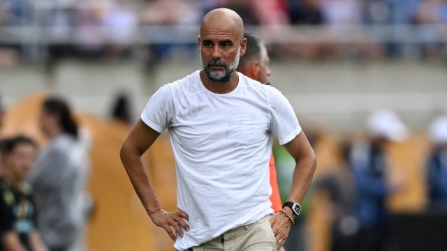 Man City manager Pep Guardiola in action during FIFA Club World Cup. (AP)