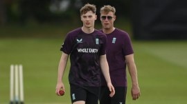 Rocky Flintoff was picked up by father Andrew in the Hundred draft for the Northern Superchargers. (ECB)