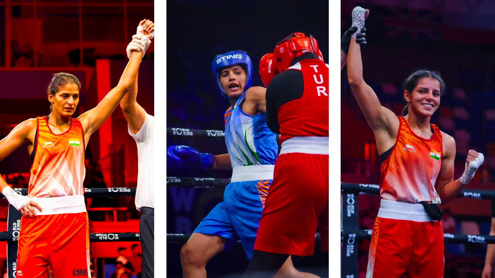 Sakshi, Jaismine, Nupur clinch gold as India bags 11 medals at World Boxing Cup