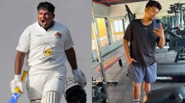 Sarfaraz Khan shed 17 kgs. (X)