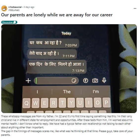 Screenshot of the Reddit post