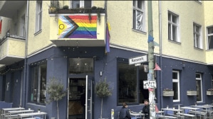 Exterior view of the ‘Das Hoven’ cafe in Berlin, Germany