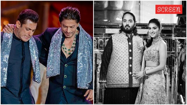 شاه روخ خان ، سلمان خان ، رانفير سينغ يتمنى أنانت أمباني راديكا تاجر في الذكرى الأولى