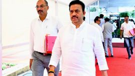 (R) Nationalist Congress Party (SP) MLC Shashikant Shinde on Monday raised a question in the legislative council, seeking reasons for the deficit in MIDC’s budget (x/@shindespeaks)