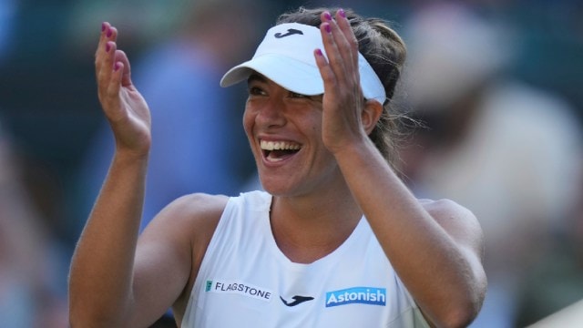Solana Sierra became the first Argentine to reach the third round in 16 years, and the fourth lucky loser to reach that stage in the history of Wimbledon. (AP)
